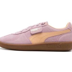 NWOT Grape Mist Peach Fizz Pink Suede Puma Palermos Never worn Sz 8